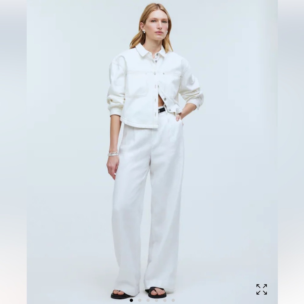 NWOT Madewell The Tall Harlow Wide-Leg Pant in 100% Linen size 4